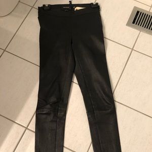 Mackage black buttery soft leather pants size 4
